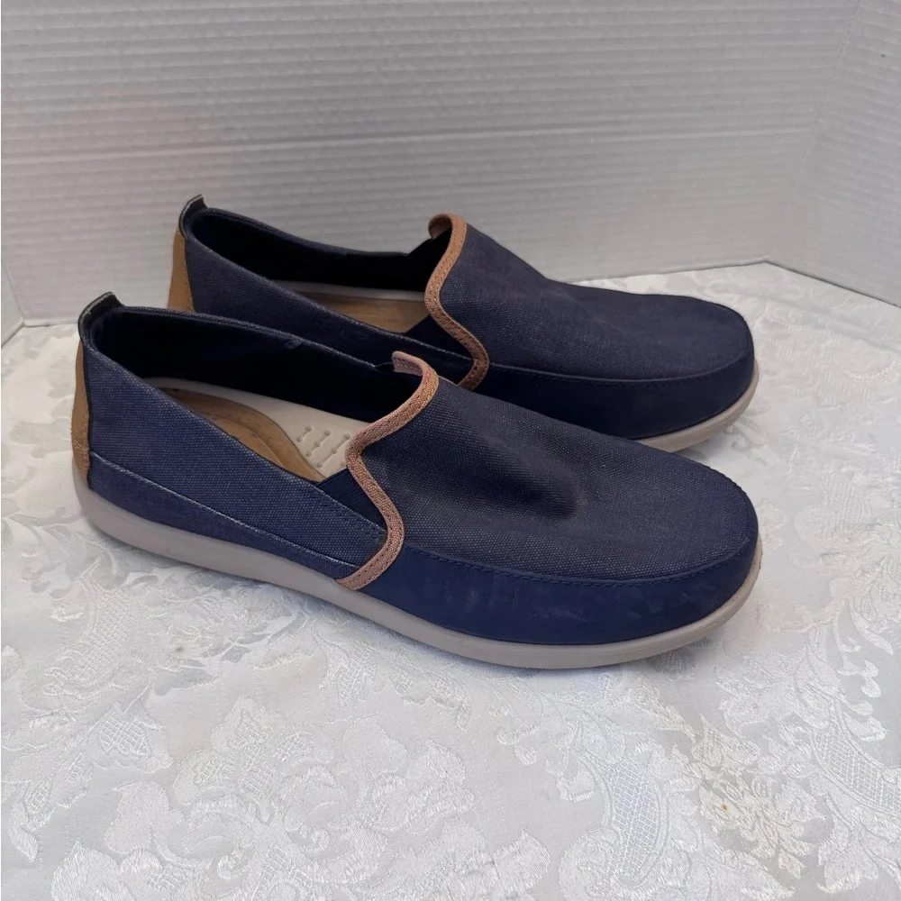 Crocs Santa Cruz Navy Men’s 13 Loafer Comfort‎ Casual Shoes Beach Fish Coastal